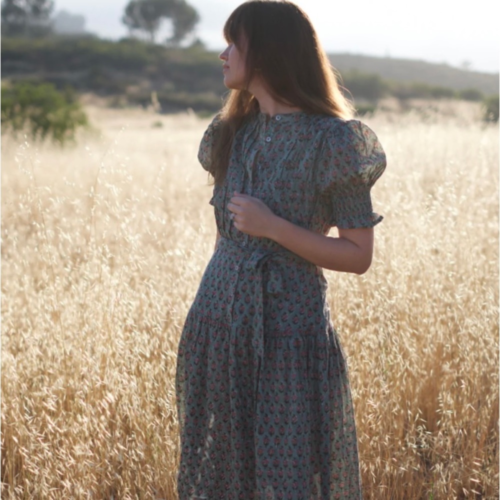 Daughters of India; Prairie Dress in Sage